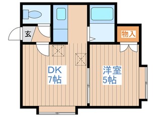 プライムハウス南平岸壱番館の物件間取画像